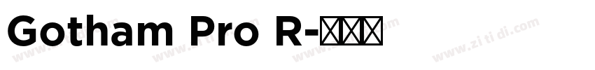Gotham Pro R字体转换